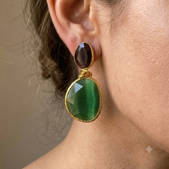 Twin Glow Green & Aubergine
