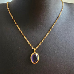 Glow Necklace Purple Grey