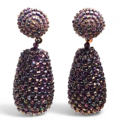 Beaded Drop Purple