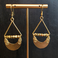 Dokra Earring Golden Luna