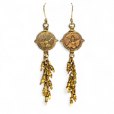 Dokra Earring Byzantine Star Drops