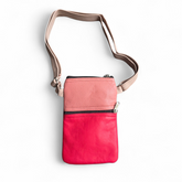 Leather Phone Bag Red/Salmon/Pink