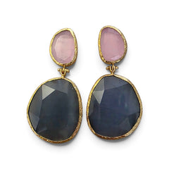 Earring Twin Glow Grey Pink