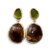 Earring Twin Glow Brown Olive