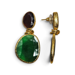 Twin Glow Green & Aubergine