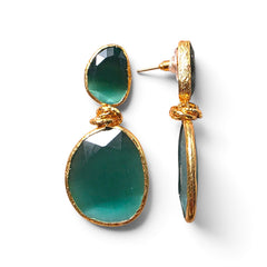 Earring: Twin Glow- Seagreen