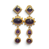 Earring: Plum Dangle Drop