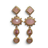 Earring: Pink Dangle Drop