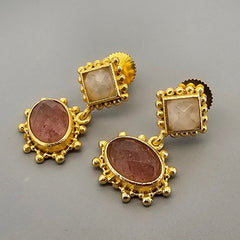 Earring: Blush & Moon Drop