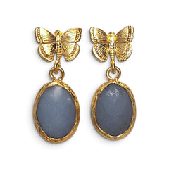 Earring: Papillon Misty Blue