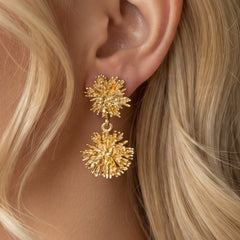 Earring: Thornback Double Drops