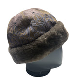 Suede Shearling Winter Hat