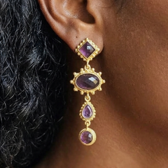 Earring: Royal Plum Drop