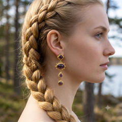 Earring: Royal Plum Drop