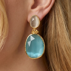 Earring Twin Glow- Turqouise Nude
