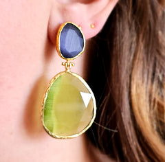 Twin Glow  Purple-Grey & Olive