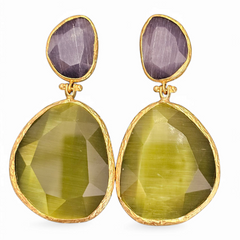 Twin Glow  Purple-Grey & Olive