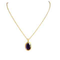 Glow Necklace Purple Grey