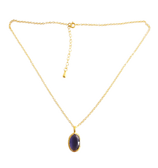 Glow Necklace Purple Grey