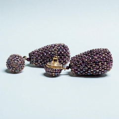 Beaded Drop Purple