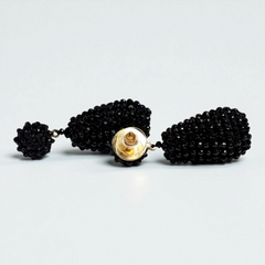 Beaded Drop Black