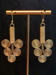 Dokra Earring Sacred Spirals