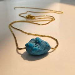Raw Stone Slider Necklace