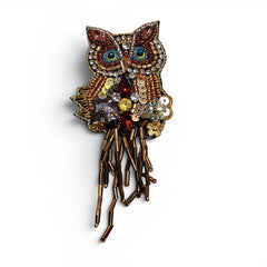 Brooch: Midnight Owl