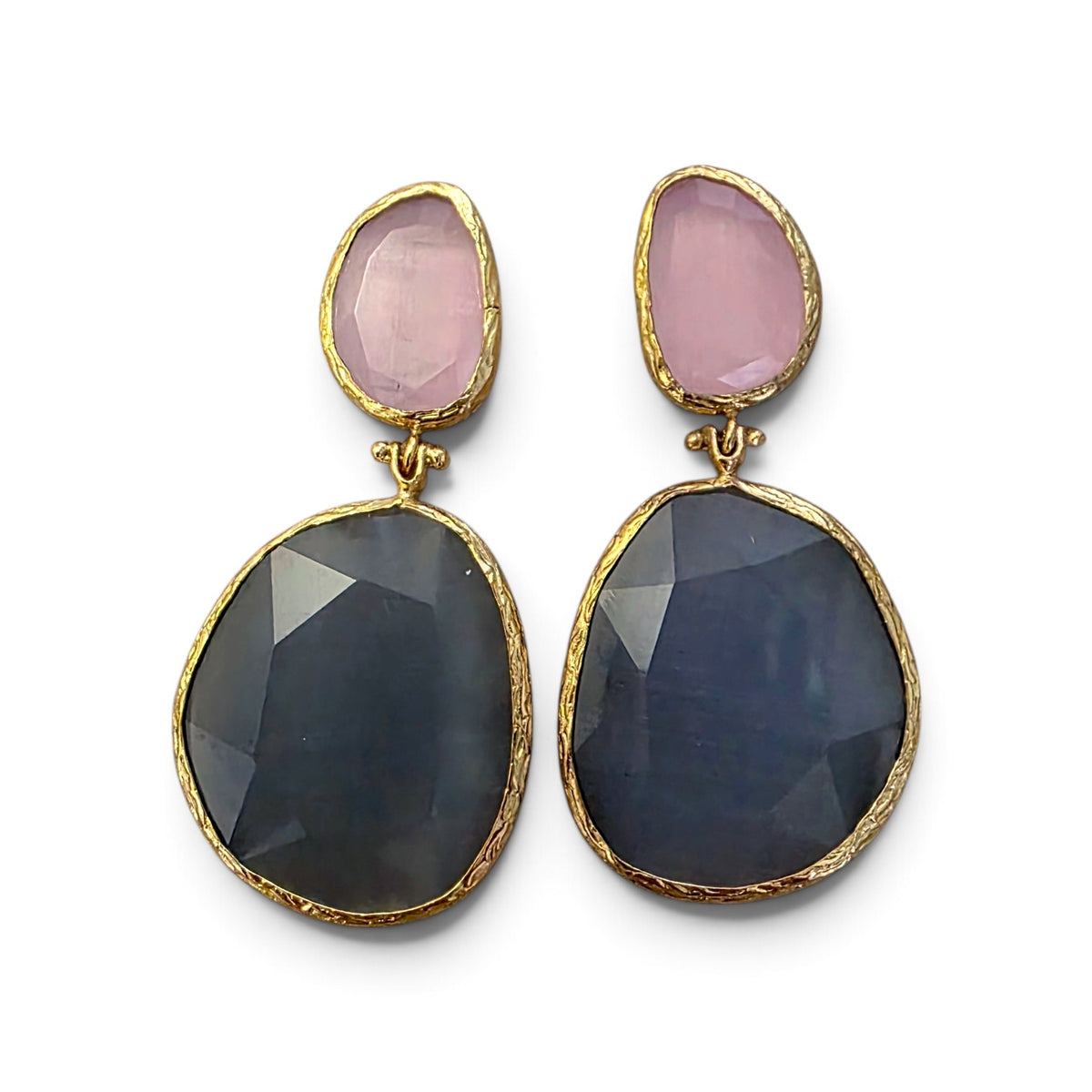 Earring Twin Glow Grey Pink