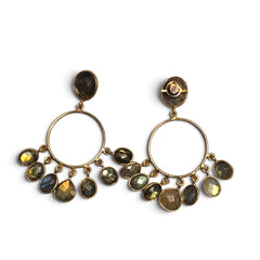 Earring: Labradorite Chandelier
