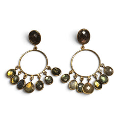 Earring: Labradorite Chandelier