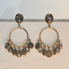 Earring: Labradorite Chandelier