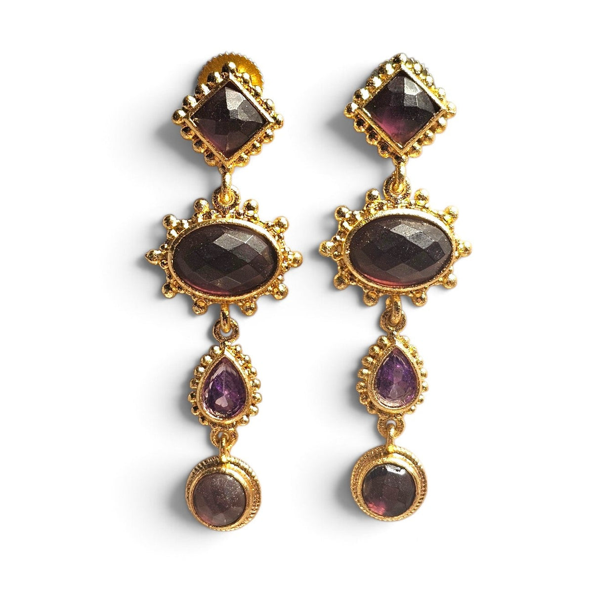 Earring: Royal Plum Drop