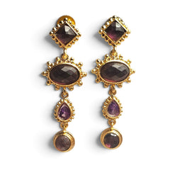 Earring: Royal Plum Drop