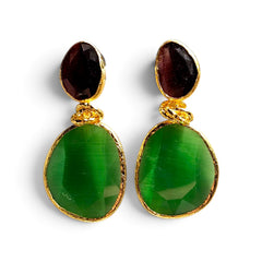Twin Glow Green & Aubergine