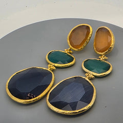 Earring: Glow Line-Orange Green Blue