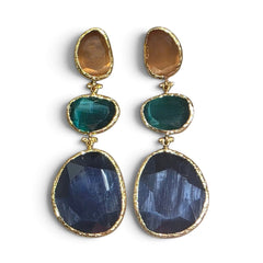 Earring: Glow Line-Orange Green Blue
