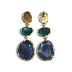 Earring: Glow Line-Orange Green Blue