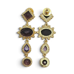 Earring: Plum Dangle Drop