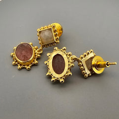 Earring: Blush & Moon Drop