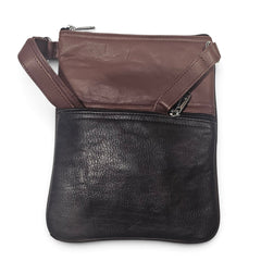 The 5-Pocket Floral Crossbody Bag, Brown/Pink/Green