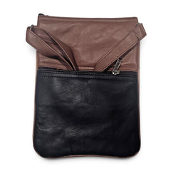 The 5-Pocket Floral Crossbody Bag, Brown/Orange/Yellow