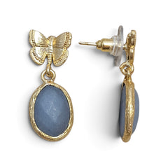 Earring: Papillon Misty Blue