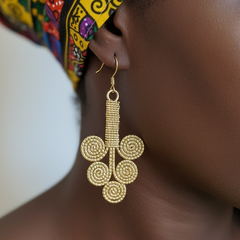 Dokra Earring Sacred Spirals