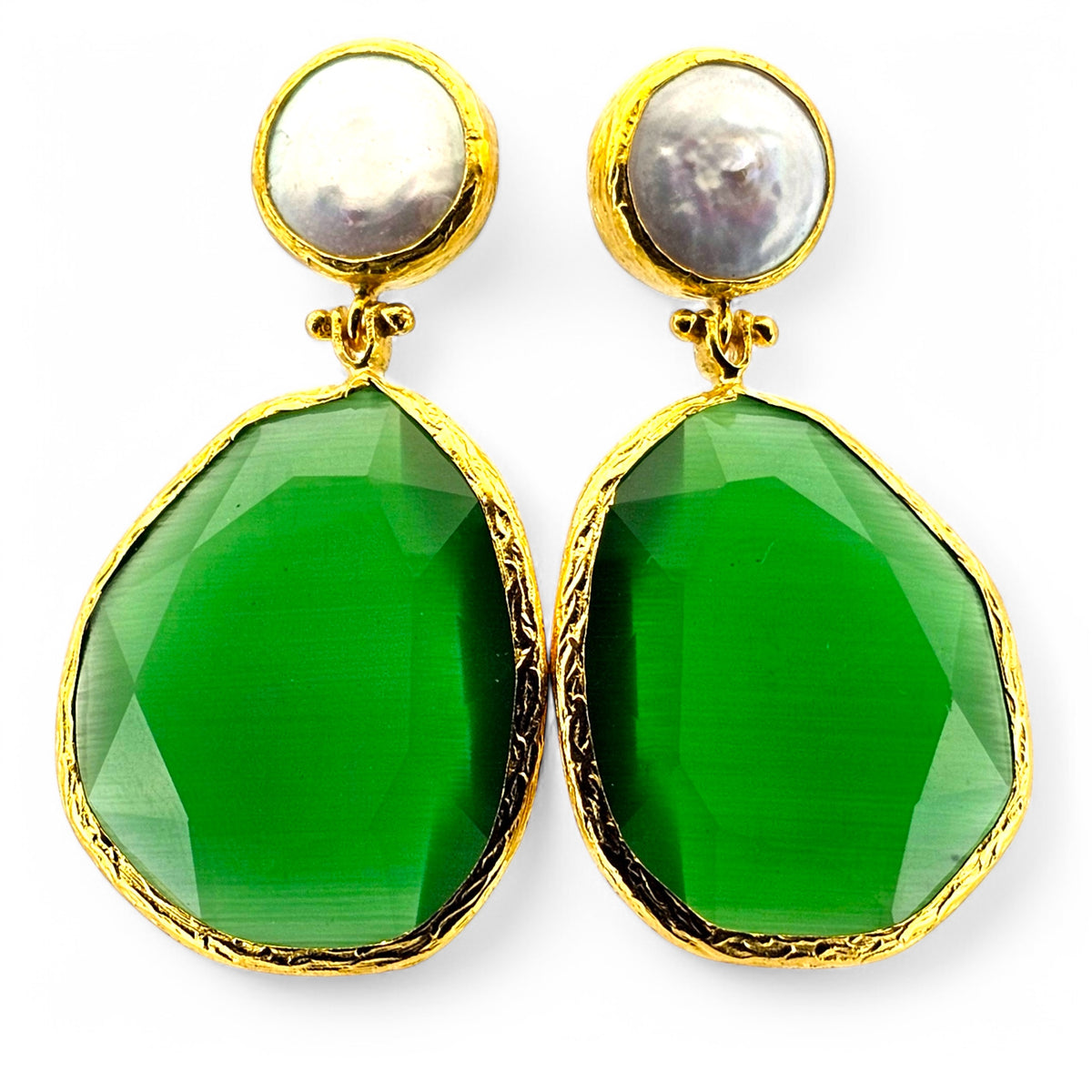 Twin Glow  Pearl & Green