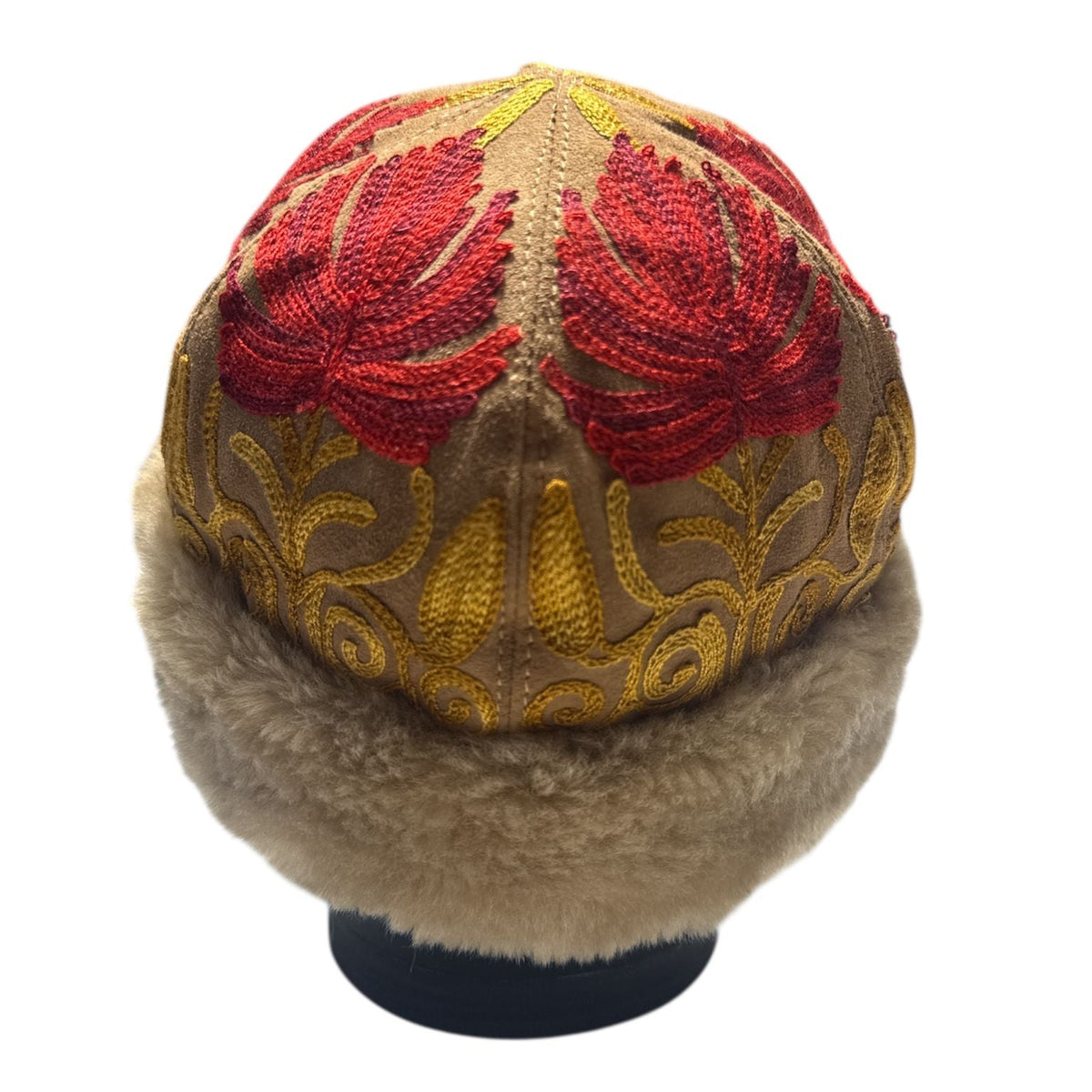 Suede Shearling Winter Hat